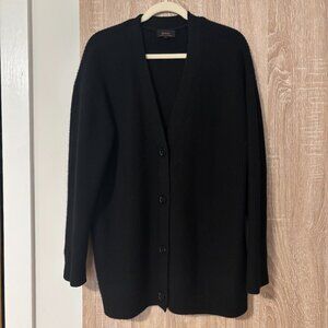 Mongolian Cashmere Oversized Boyfriend Cardigan Sweater - Size S